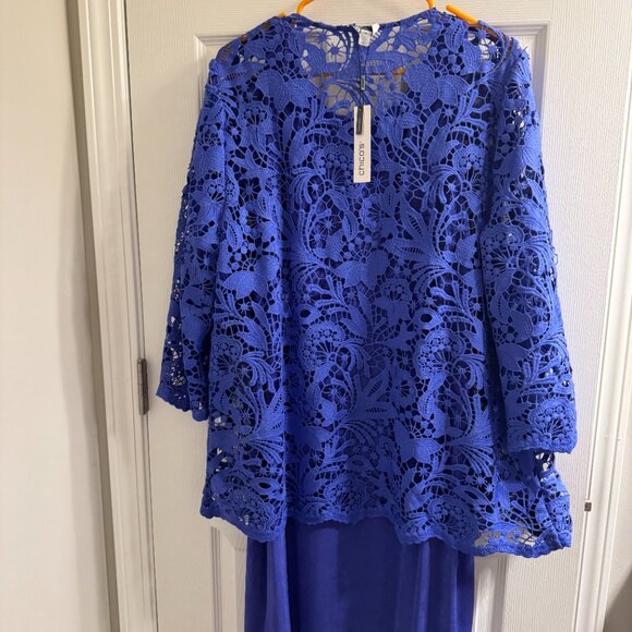 Chico's Lace Dress w/ Cardigan NWT - Picture 2 of 5